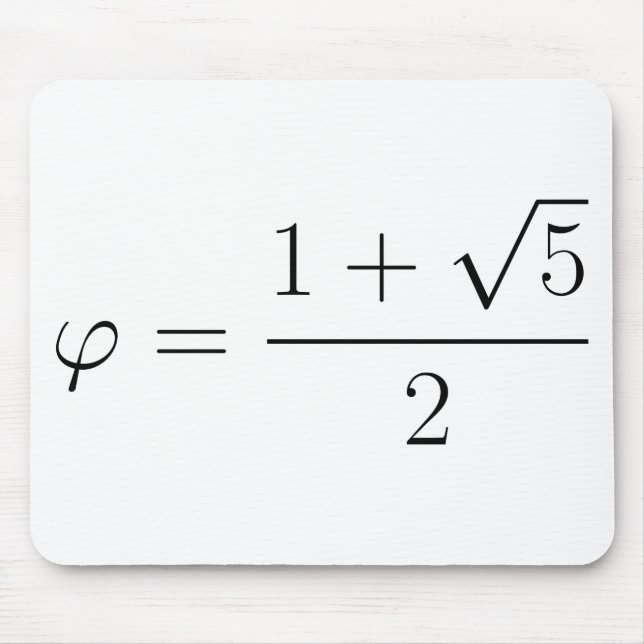 Goldenes Verhältnis Mousepad (Vorne)