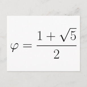 Goldenes Verhältnis Postkarte