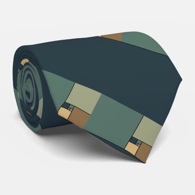 Goldenes Verhältnis quadriert (neutrale Personen) Krawatte (Gerollt)