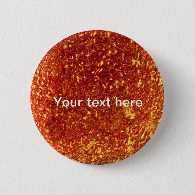 Goldenes verschweißtes Glas Button (Vorderseite)
