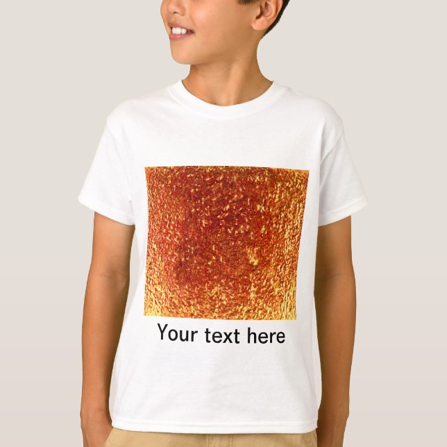 Goldenes verschweißtes Glas T-Shirt (Vorderseite)