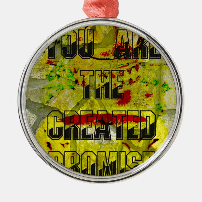 Goldenes Versprechen: Das goldene Drehbuch des Sch Ornament Aus Metall (Vorne)