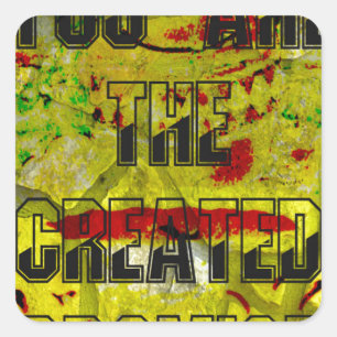 Goldenes Versprechen: Das goldene Drehbuch des Sch Quadratischer Aufkleber