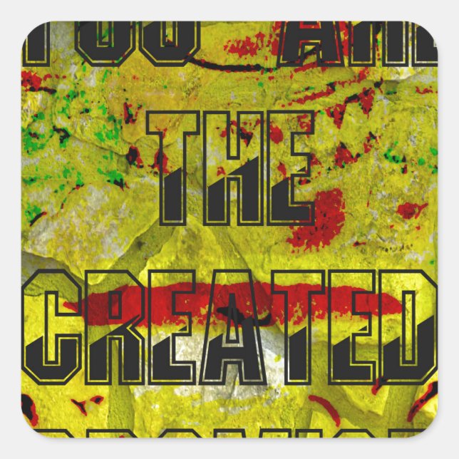 Goldenes Versprechen: Das goldene Drehbuch des Sch Quadratischer Aufkleber (Vorderseite)