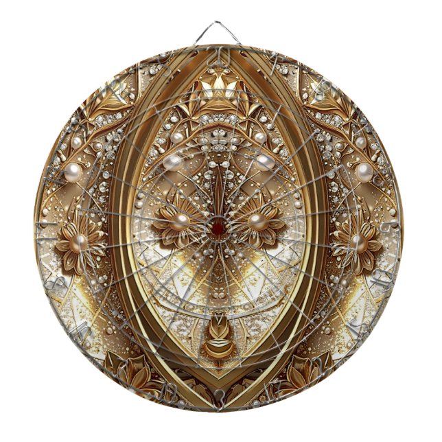 Goldenes Verzierte Dartscheibe (vorne)