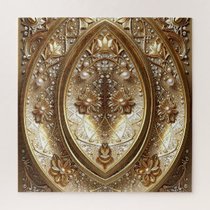 Goldenes verziertes Puzzle