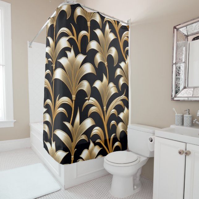 Goldenes Wachstum Duschvorhang (Beispiel)