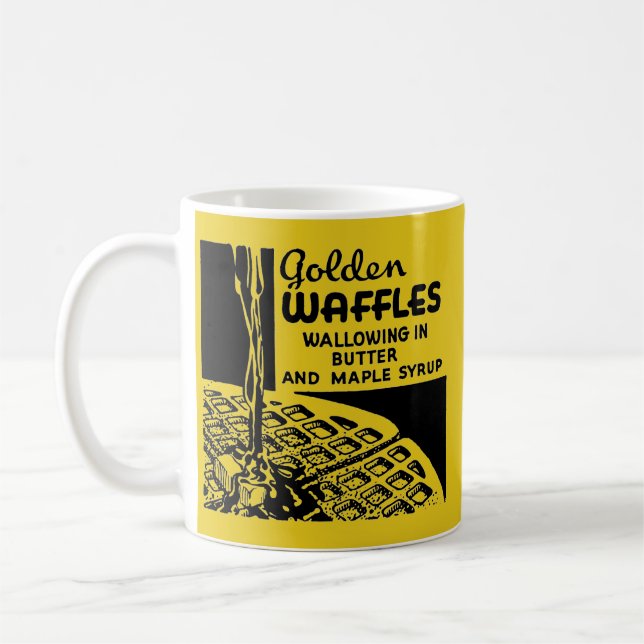 Goldenes Waffel-Frühstück Tasse (Links)