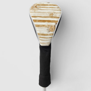 Goldenes Wald-Fuchs- und Eulen-Streifenmuster (2) Golf Headcover