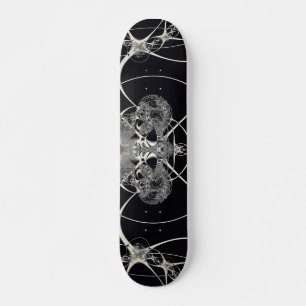 Goldenes Web Skateboard