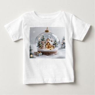 Goldenes Weihnachtsglocken-Baby-Jersey-T-Shirt Baby T-shirt