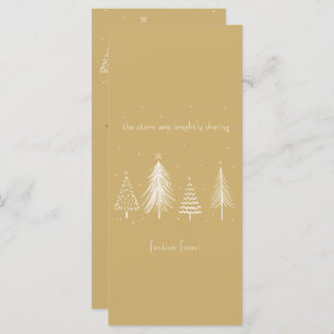 Goldenes Weihnachtsmenü Menükarte