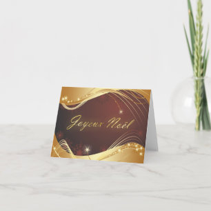 Goldenes Weihnachtsmotiv mit rotem Hintergrund... Feiertagskarte