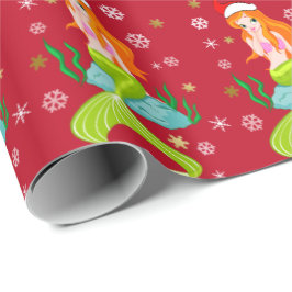 Goldenes Weihnachtsschneeflottmuster Geschenkpapier