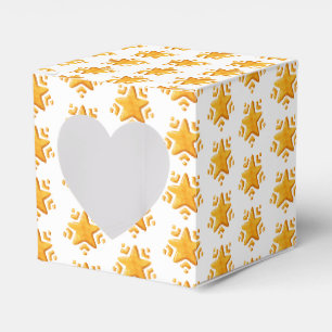 Goldenes Weihnachtsschneemuster Geschenkschachtel