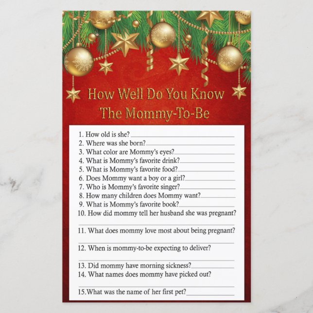 Goldenes Weihnachtsspielzeug wie gut kennst du Spi (Vorderseite)