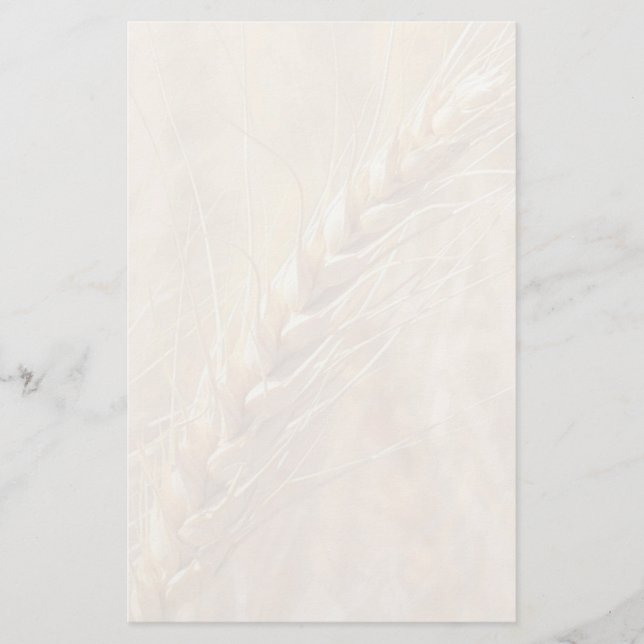 Goldenes Weizen-Gewohnheits-Briefpapier Briefpapier (Vorderseite)