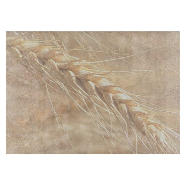 Goldenes Weizen-Glasschneiden-Brett Schneidebrett (Vorderseite)