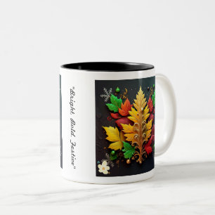 "Goldenes Winterwunderland" Zweifarbige Tasse