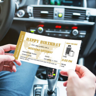 Goldenes Wochenende Wegweiser Geburtstag Boarding Einladung
