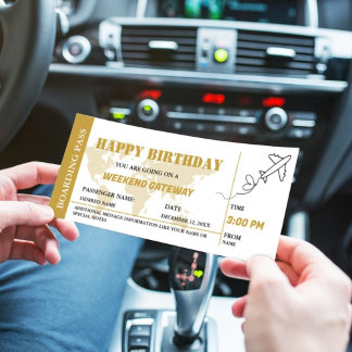 Goldenes Wochenende Wegweiser Geburtstag Boarding Einladung