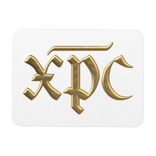 Goldenes XPC-Symbol "3-D" Magnet