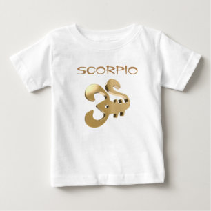 Goldenes Zeichen des Skorpions Baby T-shirt