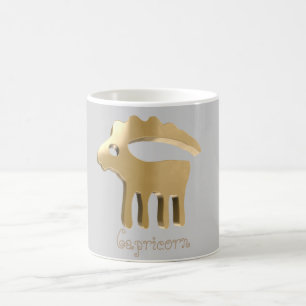Goldenes Zeichen des Steinbocks Tasse