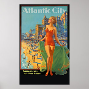 Goldenes Zeitalter Abenteuer: Atlantic City 1936 Poster