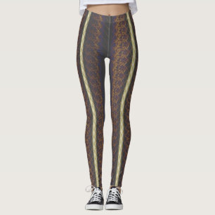 Goldenes Zeitalter Vintage Viktorianische Print Yo Leggings