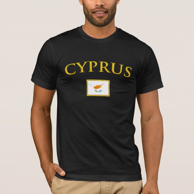 Goldenes Zypern T-Shirt (Vorderseite)