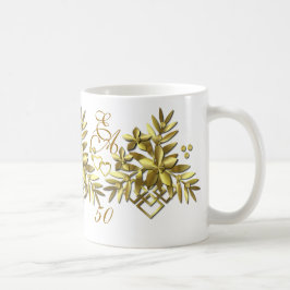 GOLDENFLORAL ~ Monogramm-Tasse Tasse