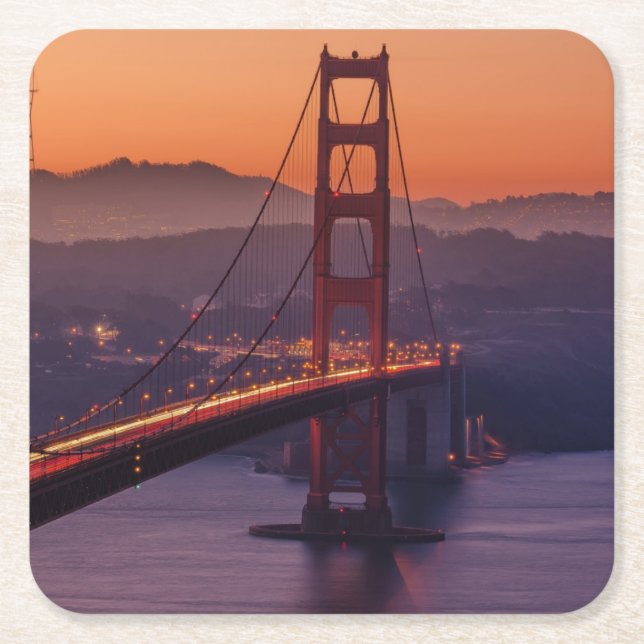 GoldenGateBridge20150502 Rechteckiger Pappuntersetzer (Vorderseite)