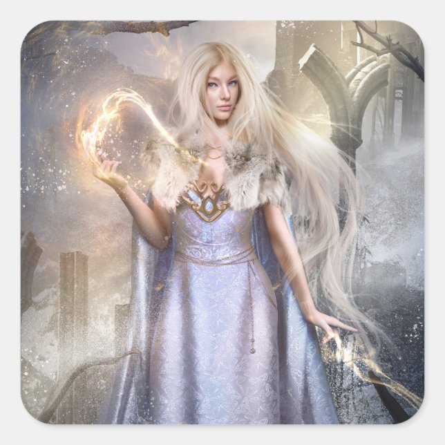 Goldenmark Epic Fantasy Art Sticker (Vorderseite)