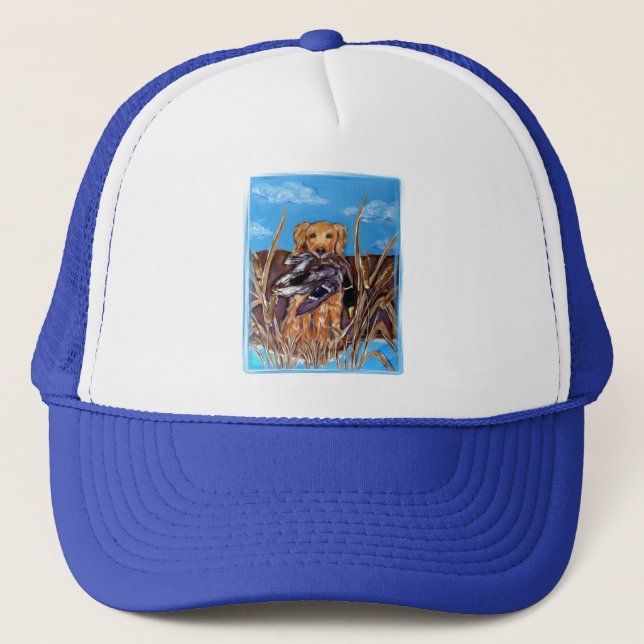 GOLDENRETRIEFER TRUCKERKAPPE (Vorderseite)