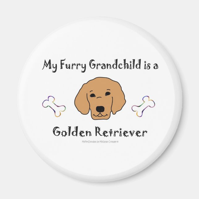 GoldenRetriever Magnet (Vorne)