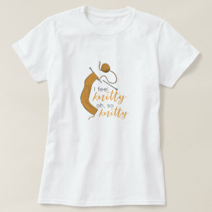 Goldenrod Gelb ich fühle mich Knitty, Oh, so Knitt T-Shirt