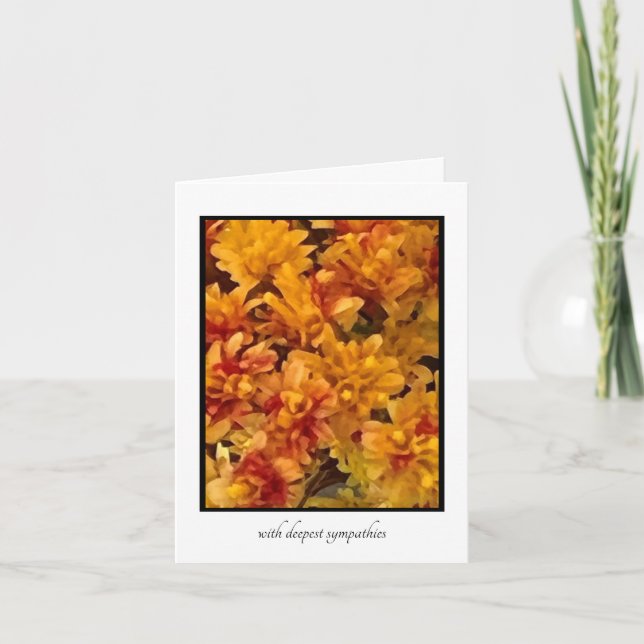 Goldenrod Nah mit einem Hauch von Red Sympathy Car Karte (Vorderseite)