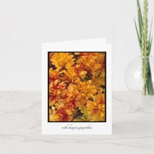 Goldenrod Nah mit einem Hauch von Red Sympathy Car Karte