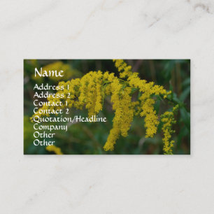 Goldenrod Nature Fotografy Business Card Visitenkarte