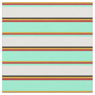 Goldenrod, rot, Aquamarine, weiß und schwarz gefär Stoff