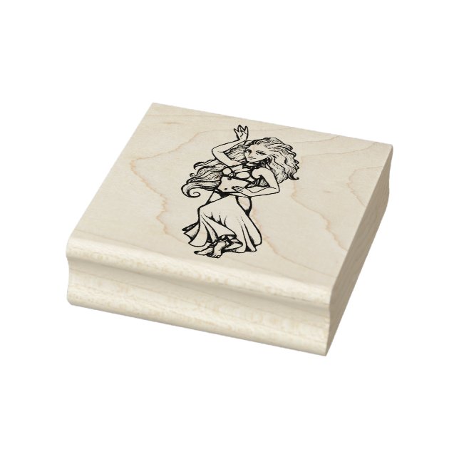 Goldens Bauchtänzerin                              Gummistempel (Stempel)