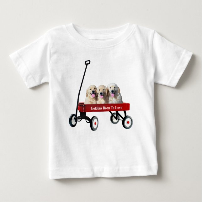 Goldens im Lastwagen-Kleinkind-UnisexShirt Baby T-shirt (Vorderseite)