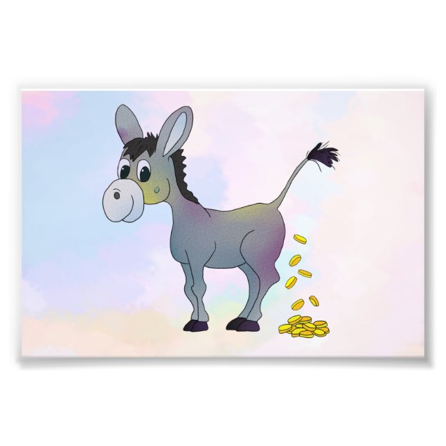 Goldesel Fotodruck (Vorne)