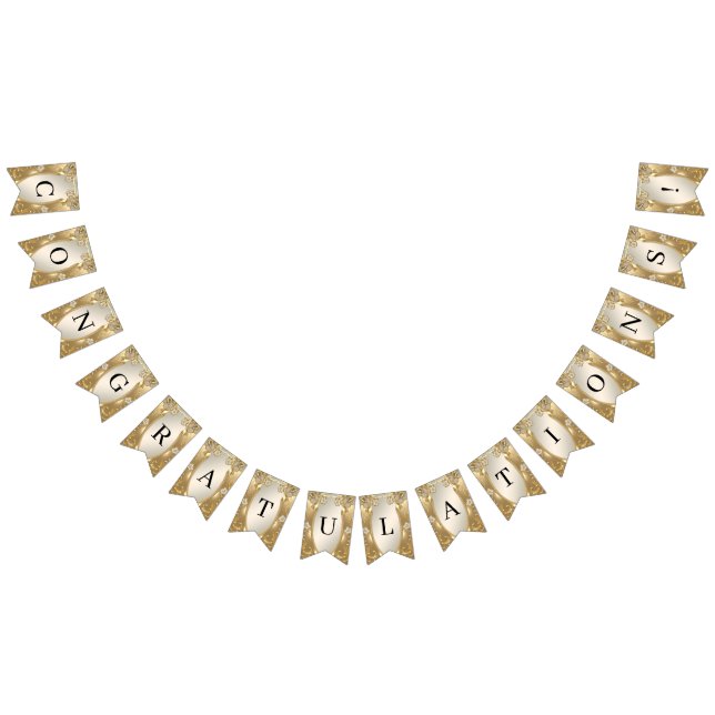 Goldfahne für Verzierte Blumenjagd Wimpelkette (Alle)