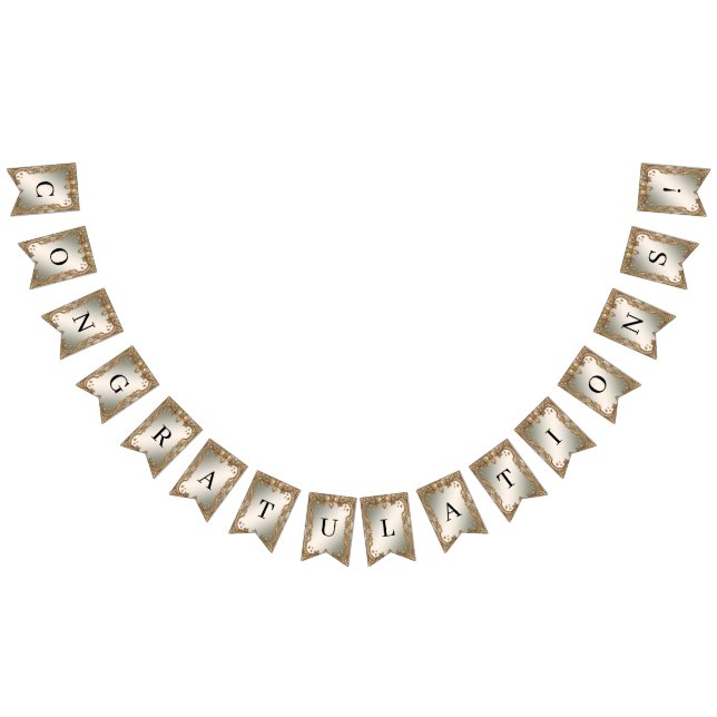 Goldfahne für Verzierte Rahmen Wimpelkette (Alle)