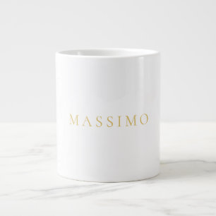 Goldfarben Eigener Name Dekorativ Chic Einfach Sch Jumbo-Tasse
