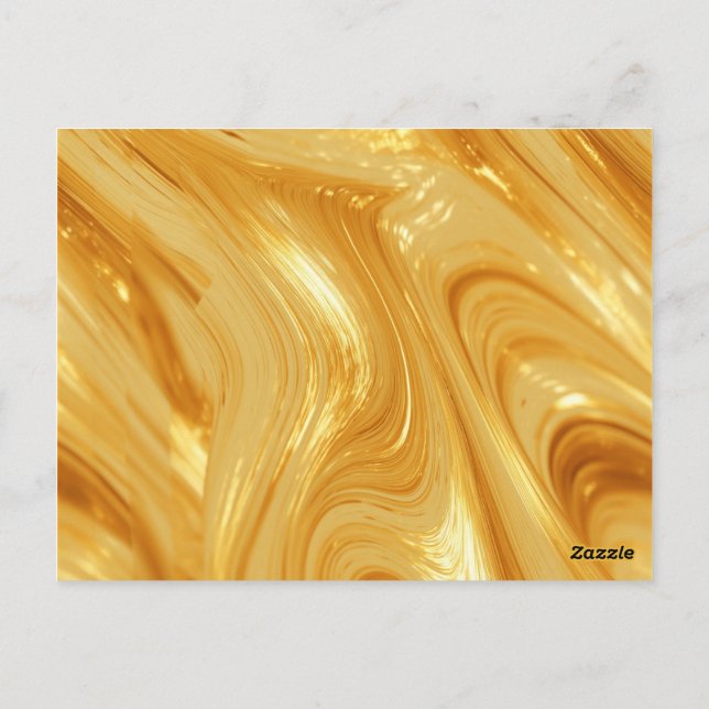 Goldfarben, goldschimmernd,  postkarte (Rückseite)
