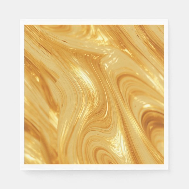 Goldfarben, goldschimmernd,  serviette (Vorderseite)