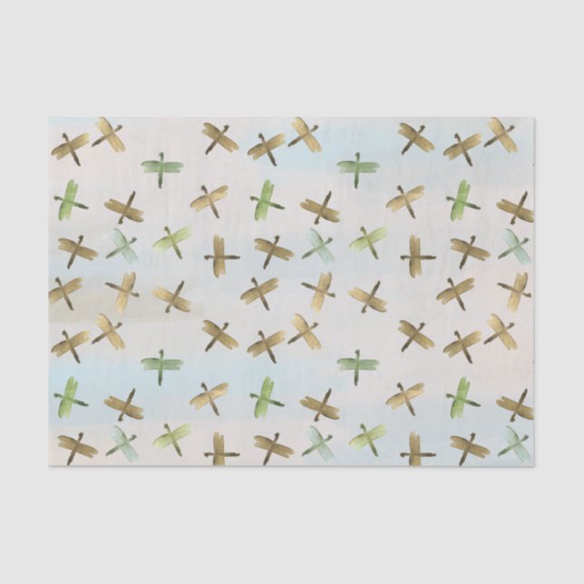 Goldfarbendrachenfliegen Seidenpapier (Vorderseite)